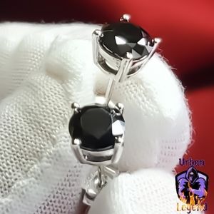 2 CT Moissanite Black Stud Earrings